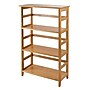 Winsome Solid/Composite Wood 3-Tier Studio Bookshelf, Honey (99342)~#|#~m000115479_sc7
