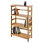 Winsome Solid/Composite Wood 3-Tier Studio Bookshelf, Honey (99342)~#|#~m000115480_sc7