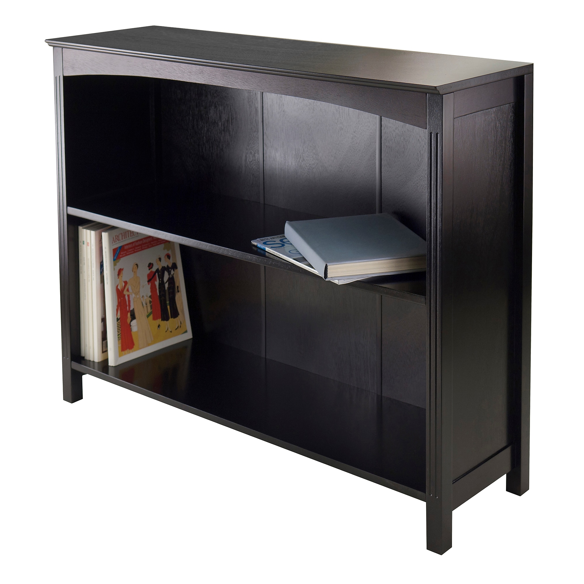 Winsome Terrace Solid/Composite Wood 3-Tier 37″ Wide Storage Shelf, Espresso Sansujyuku sansujyuku.com