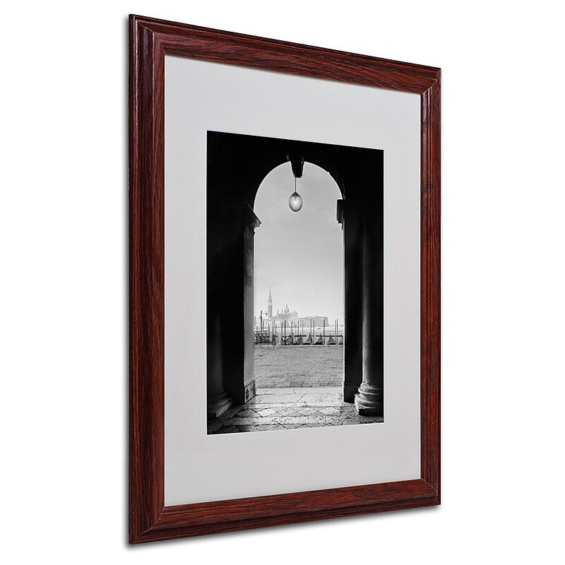 Trademark Fine Art 'Venetia View' 16" x 20" Wood Frame Art image 1