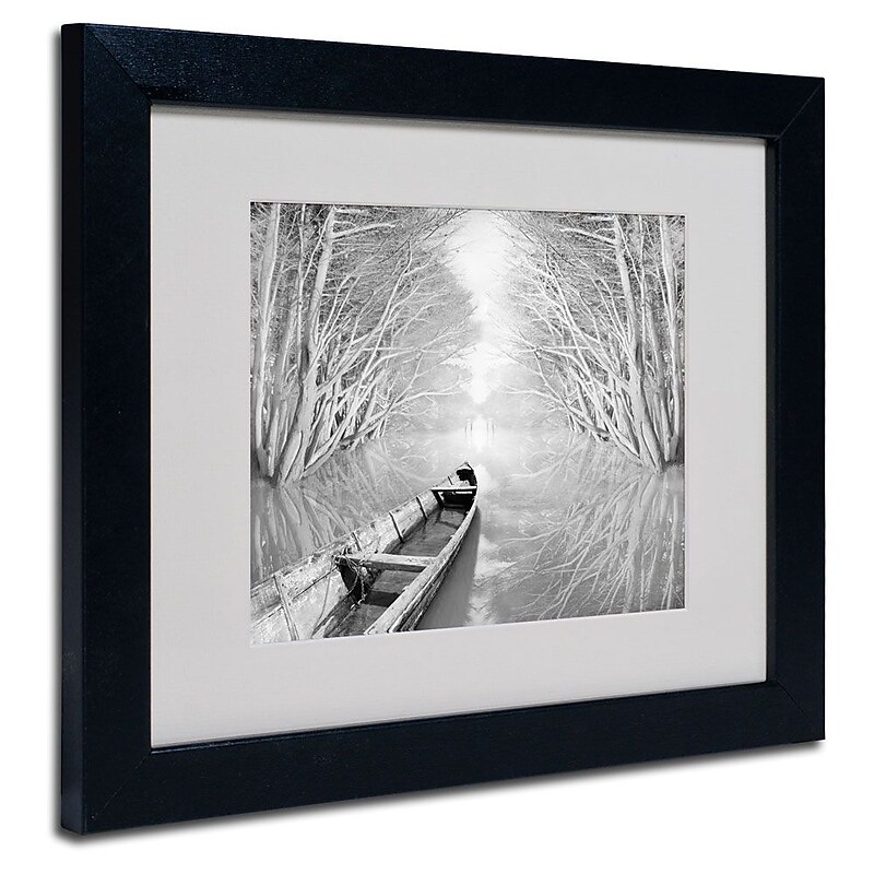 Trademark Fine Art 'Welcome' 11" x 14" Black Frame Art image 1