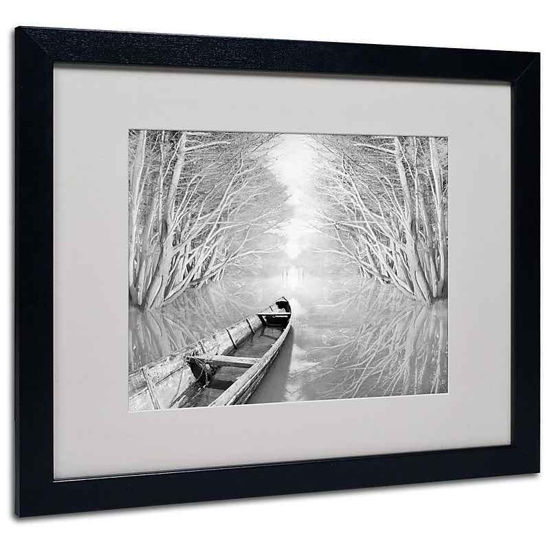 Trademark Fine Art 'Welcome' 16" x 20" Black Frame Art image 1