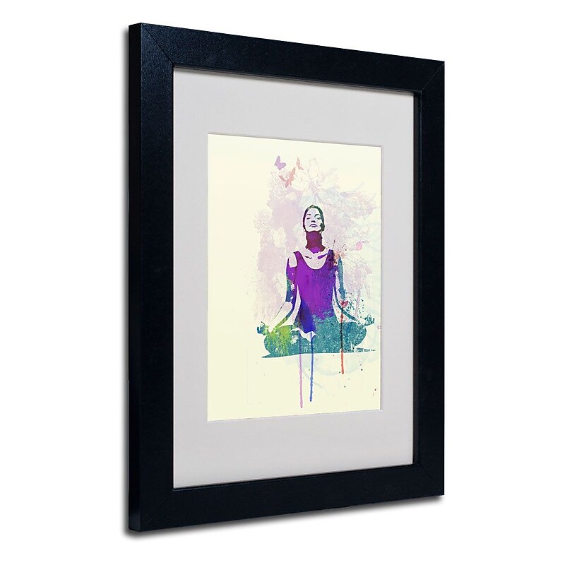 Trademark Fine Art 'Meditating Mind' 11" x 14" Black Frame Art image 1