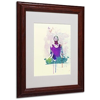 Trademark Fine Art 'Meditating Mind' 11" x 14" Wood Frame Art