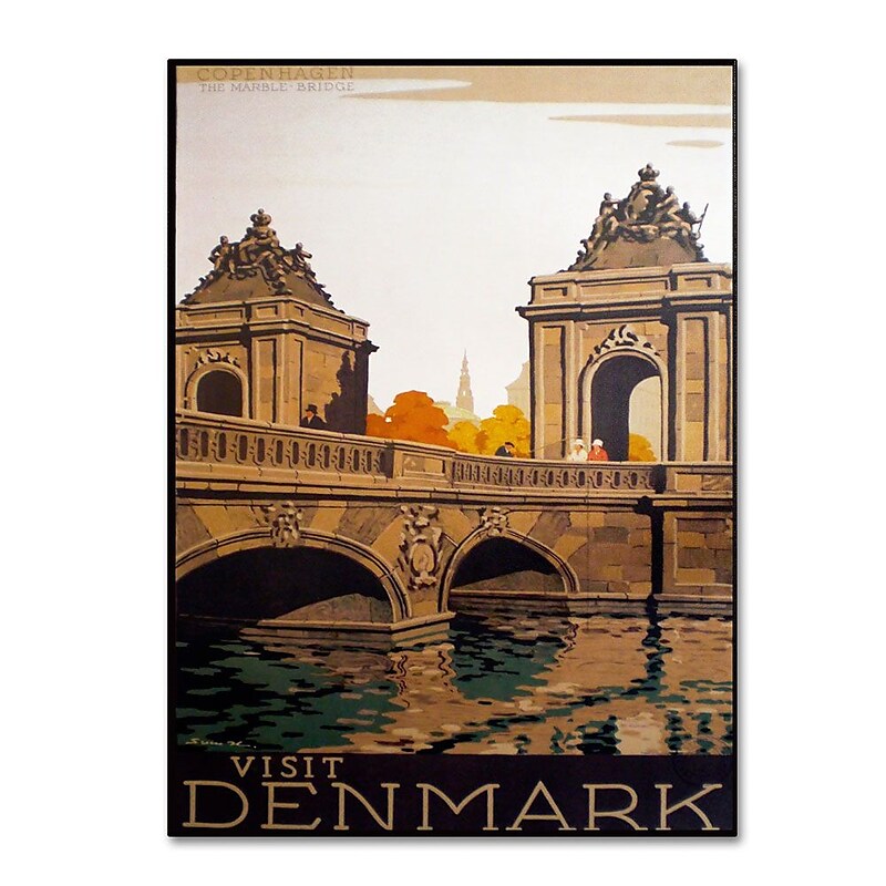 Trademark Fine Art 'Denmark' 30" x 47" Canvas Art image 1