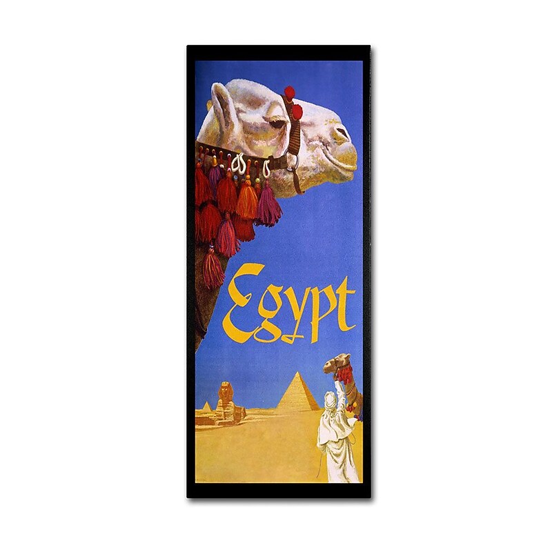 Trademark Fine Art 'Egypt Camel' 14" x 24" Canvas Art image 1