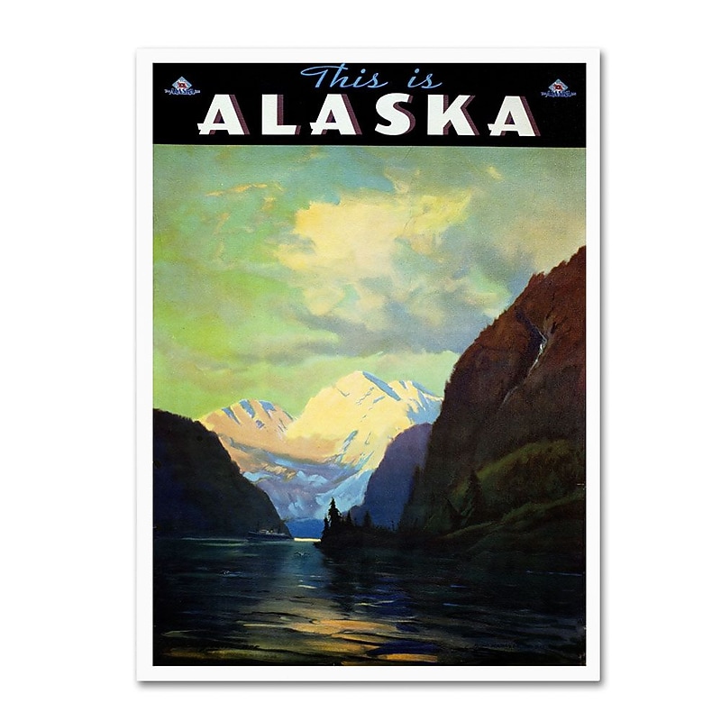 Trademark Fine Art 'Trav Alaska' 16" x 24" Canvas Art image 1