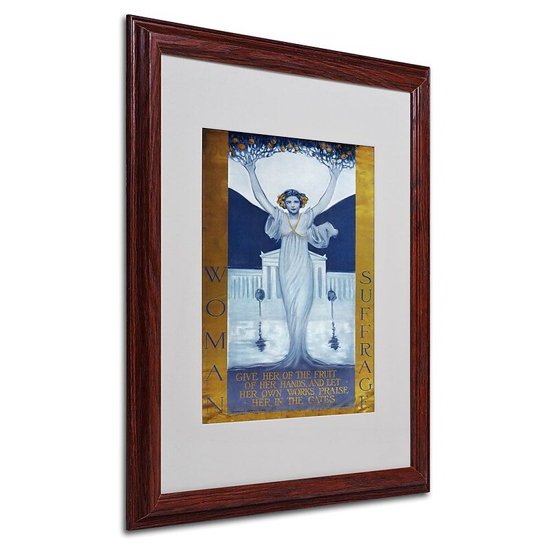 Trademark Fine Art 'Woman Suffrage' 16" x 20" Wood Frame Art image 1