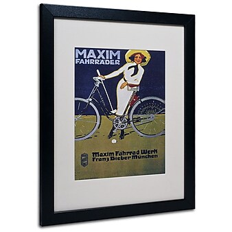Trademark Fine Art 'Bike 43' 16" x 20" Black Frame Art