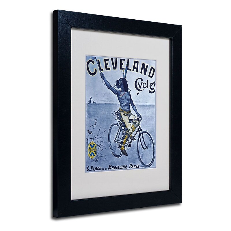 Trademark Fine Art 'Bike 55' 11" x 14" Black Frame Art image 1