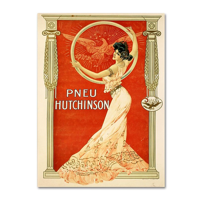 Trademark Fine Art 'Pneu Hutchinson' 22" x 32" Canvas Art image 1