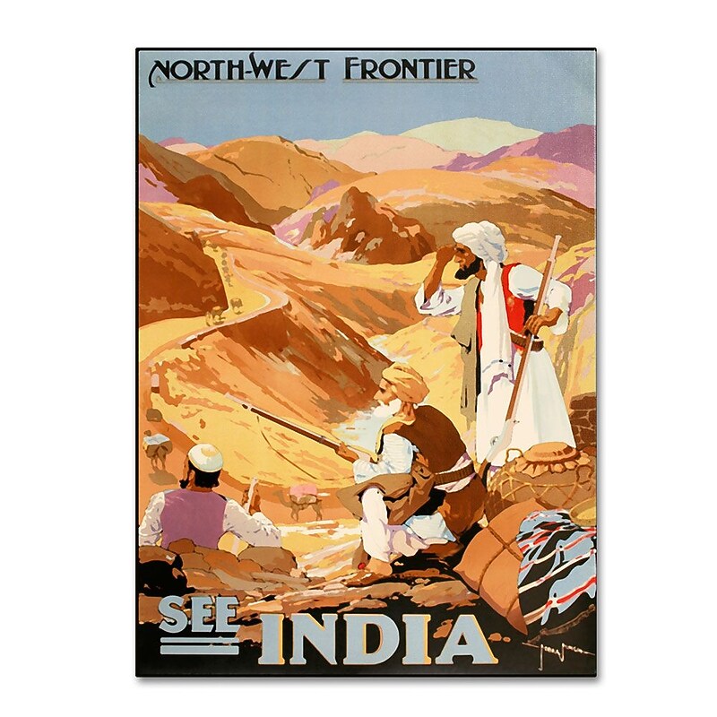 Trademark Fine Art 'See India' 22" x 32" Canvas Art image 1