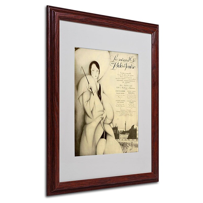 Trademark Fine Art 'Venise Hotel' 16" x 20" Wood Frame Art image 1