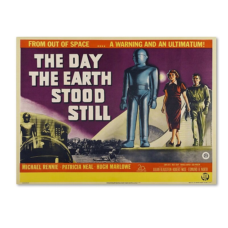 Trademark Fine Art 'Day Earth Stood Still' 24" x 32" Canvas Art image 1