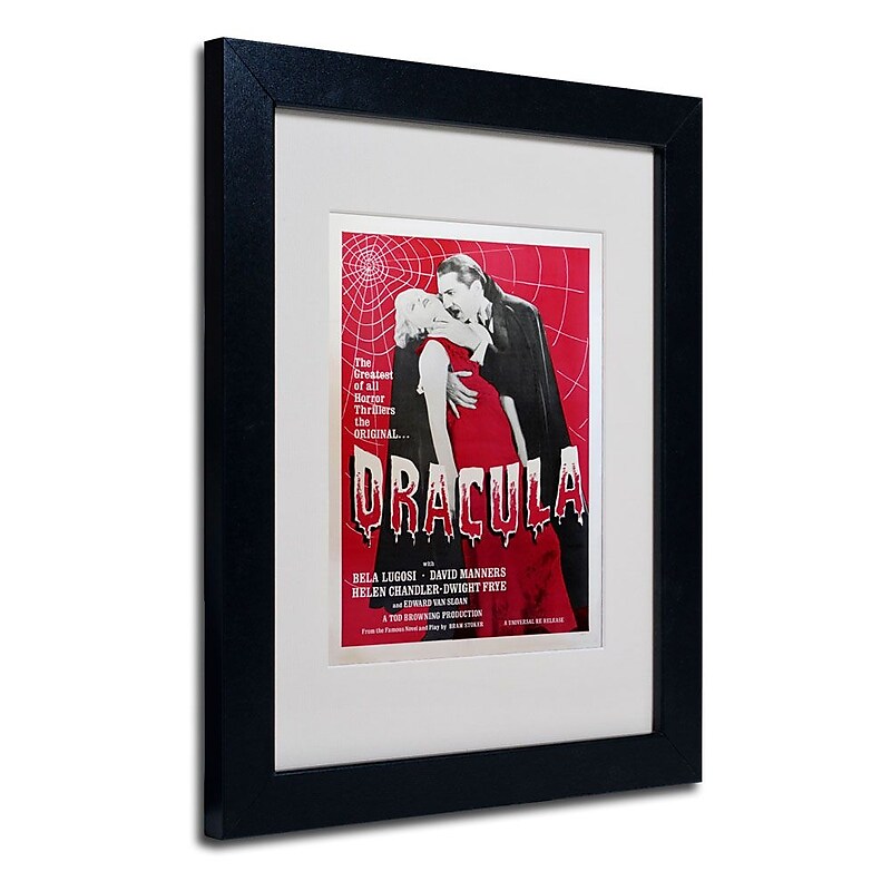 Trademark Fine Art 'Dracula' 11" x 14" Black Frame Art image 1