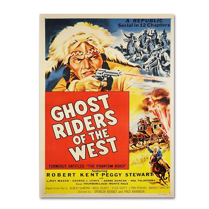 Trademark Fine Art 'Ghost Riders of the West' 22" x 32" Canvas Art image 1