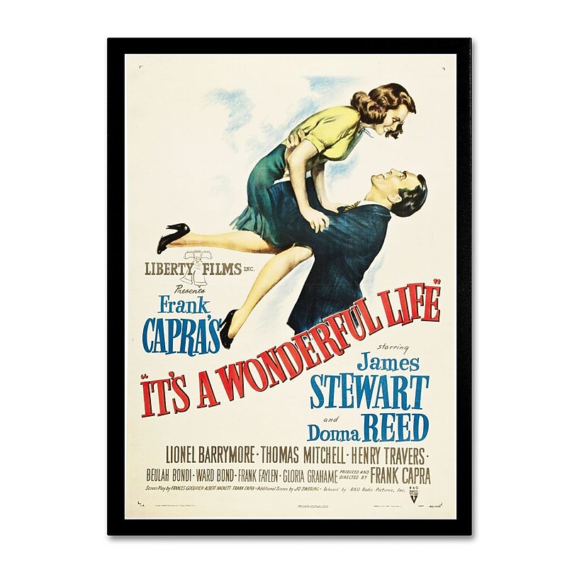 Trademark Fine Art 'It's a Wonderful Life' 16" x 24" Canvas Art image 1