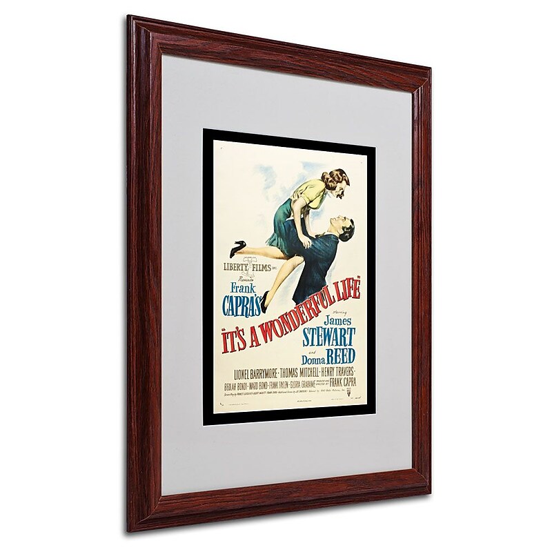 Trademark Fine Art 'It's a Wonderful Life' 16" x 20" Wood Frame Art image 1