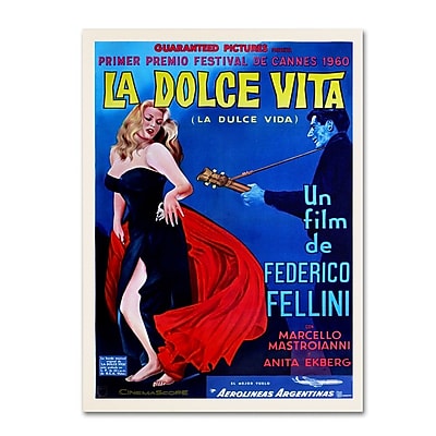 Trademark Fine Art 'La Dolce Vita' 14" x 19" Canvas Art