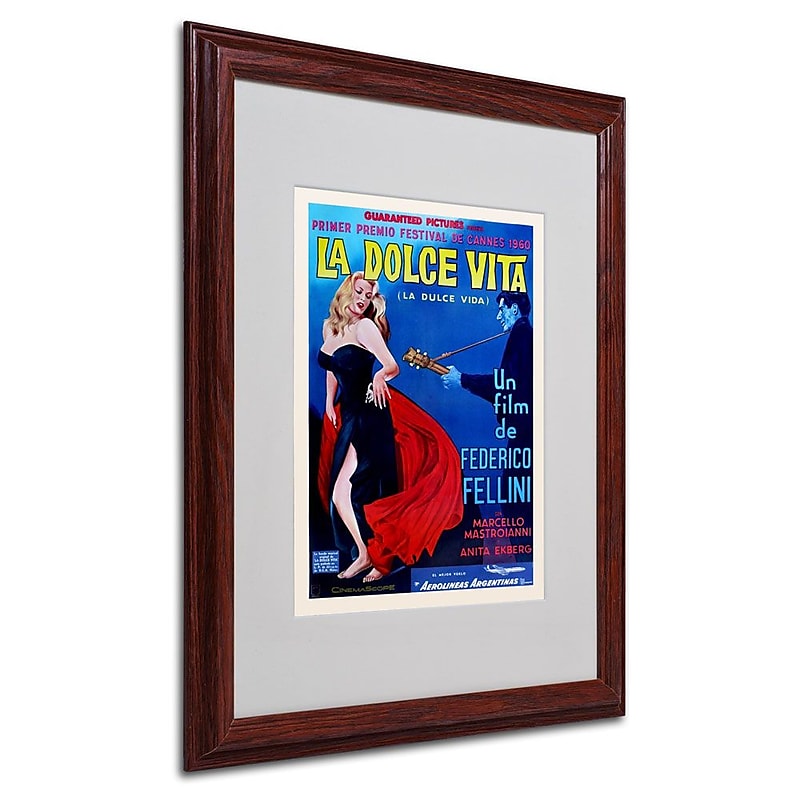 Trademark Fine Art 'La Dolce Vita' 16" x 20" Wood Frame Art image 1