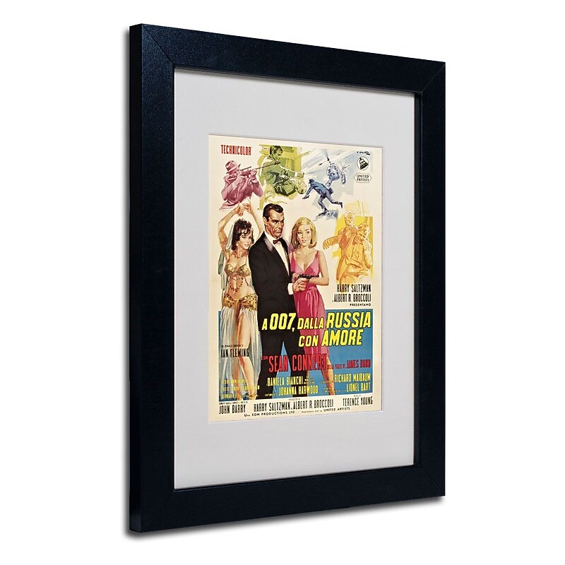 Trademark Fine Art 'From Russia With Love' 11" x 14" Black Frame Art image 1