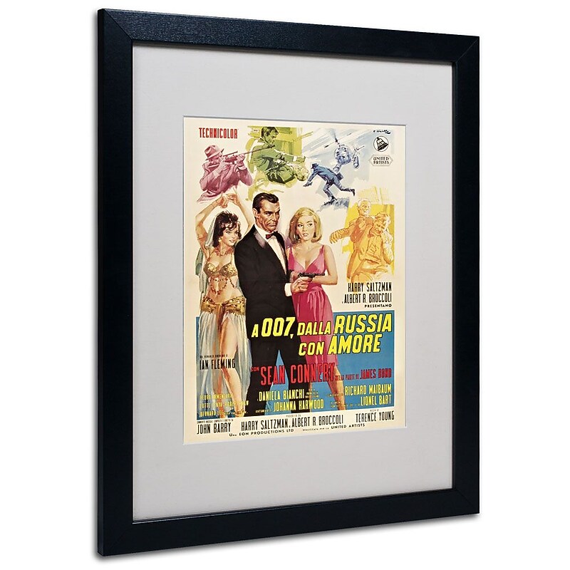 Trademark Fine Art 'From Russia With Love' 16" x 20" Black Frame Art image 1