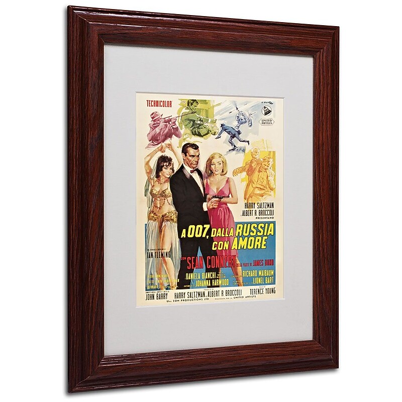 Trademark Fine Art 'From Russia With Love' 11" x 14" Wood Frame Art image 1