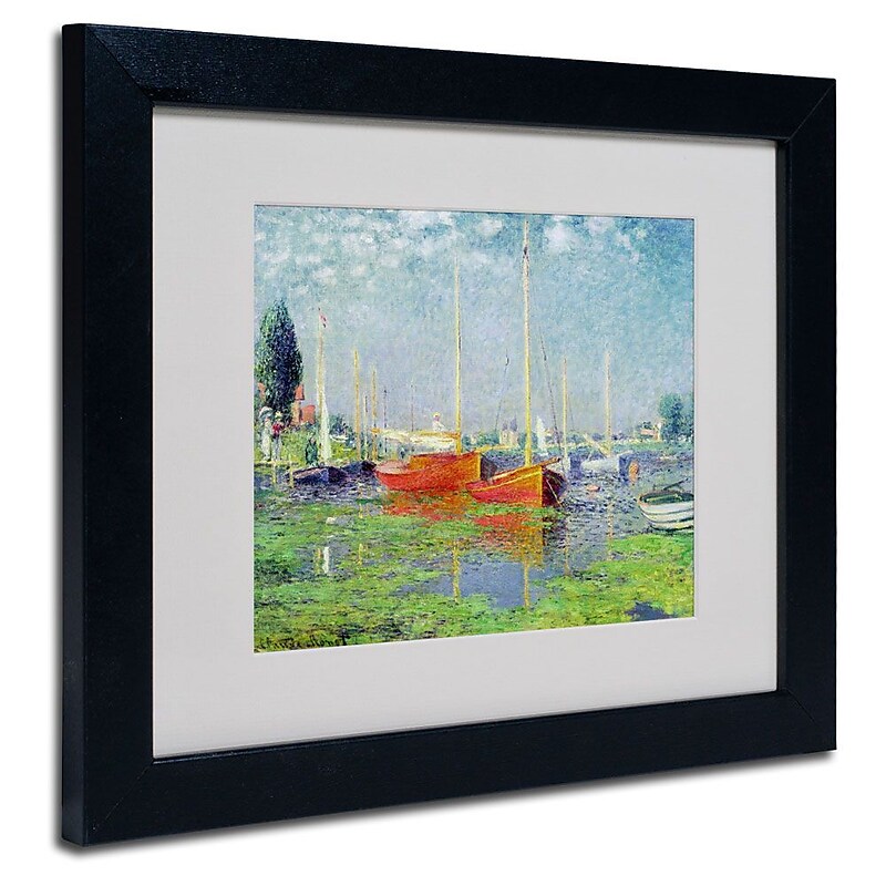 Trademark Fine Art 'Argenteuil' 11" x 14" Black Frame Art image 1