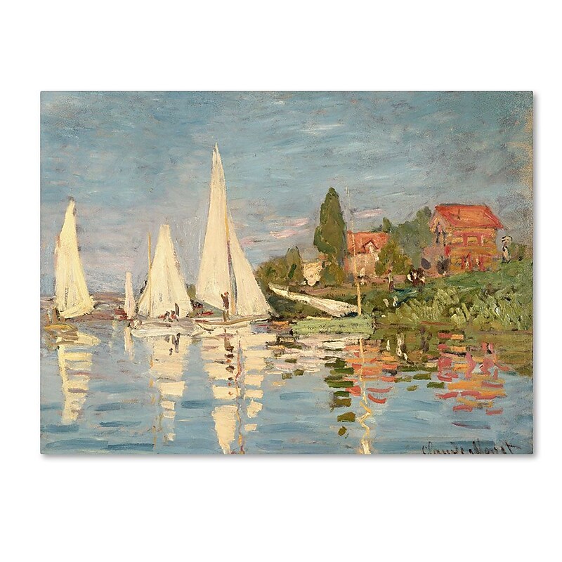 Trademark Fine Art 'Regatta at Argenteuil' 22" x 32" Canvas Art image 1