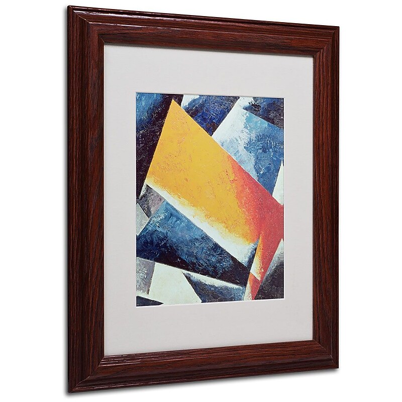 Trademark Fine Art 'Architectonic Composition' 11" x 14" Wood Frame Art image 1