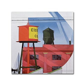 Trademark Fine Art 'Buildings Abstraction' 35" x 35" Canvas Art