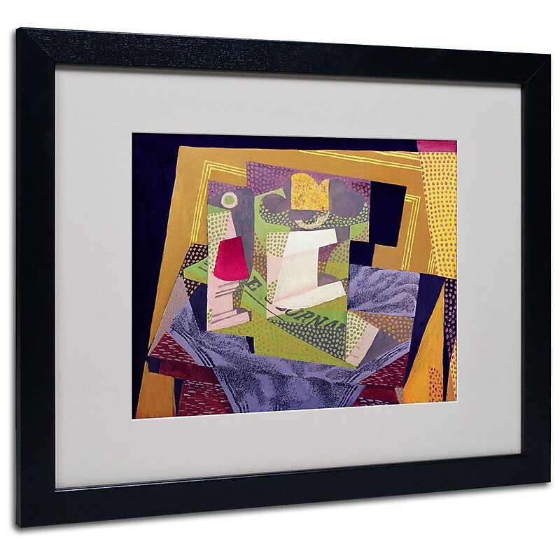 Trademark Fine Art 'Composition on a Table' 16" x 20" Black Frame Art image 1