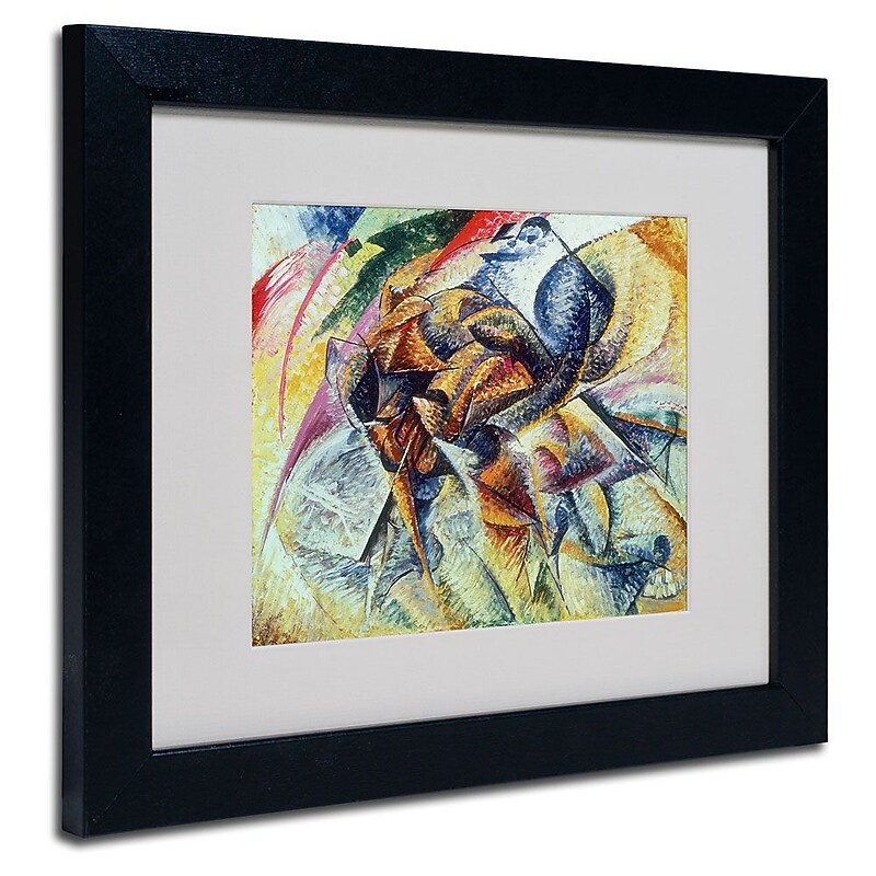 Trademark Fine Art 'Dynamism of a Cyclist' 11" x 14" Black Frame Art image 1