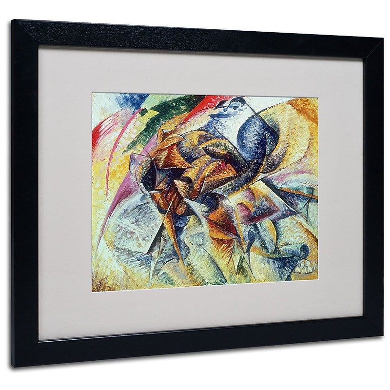 Trademark Fine Art 'Dynamism of a Cyclist' 16" x 20" Black Frame Art image 1