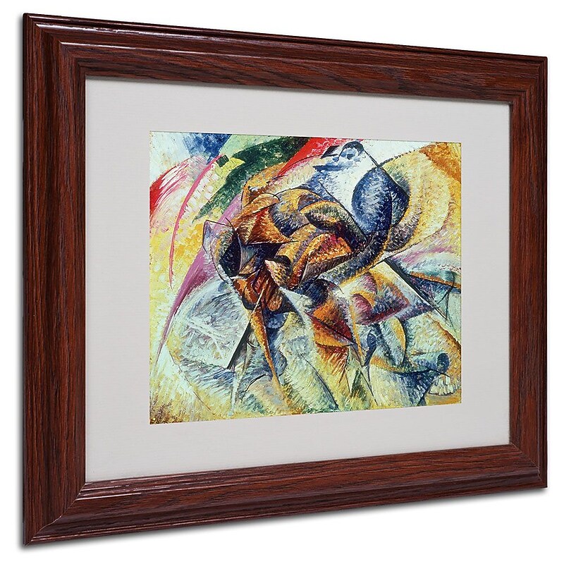 Trademark Fine Art 'Dynamism of a Cyclist' 11" x 14" Wood Frame Art image 1