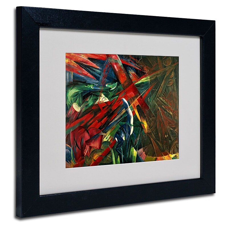 Trademark Fine Art 'Fate of the Animals' 11" x 14" Black Frame Art image 1