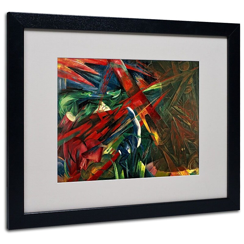 Trademark Fine Art 'Fate of the Animals' 16" x 20" Black Frame Art image 1
