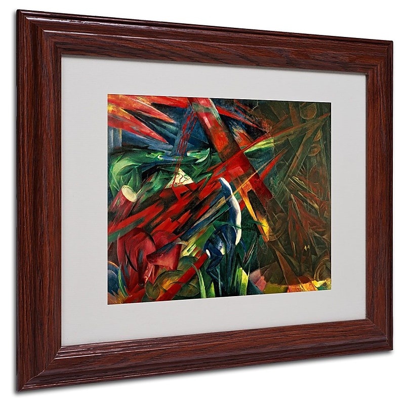 Trademark Fine Art 'Fate of the Animals' 11" x 14" Wood Frame Art image 1