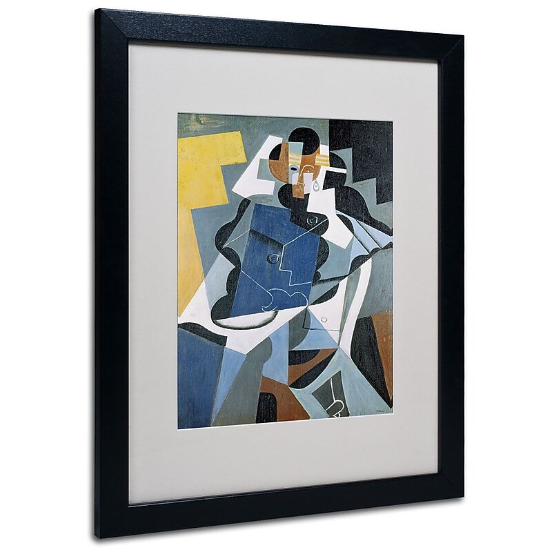 Trademark Fine Art 'Figure of a Woman' 16" x 20" Black Frame Art image 1