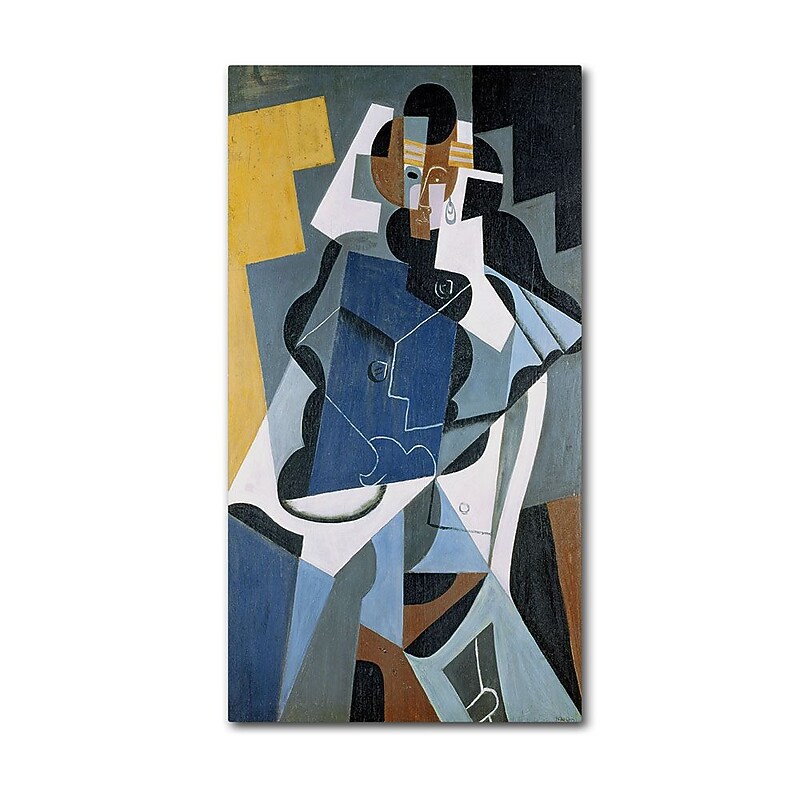 Trademark Fine Art 'Figure of a Woman' 14" x 24" Canvas Art image 1