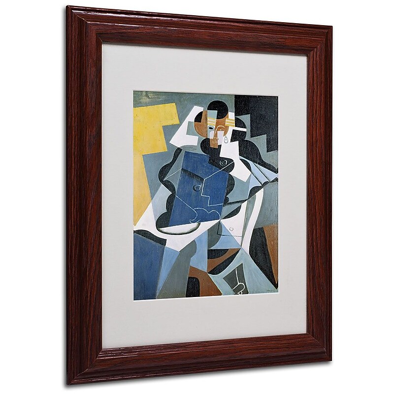 Trademark Fine Art 'Figure of a Woman' 11" x 14" Wood Frame Art image 1