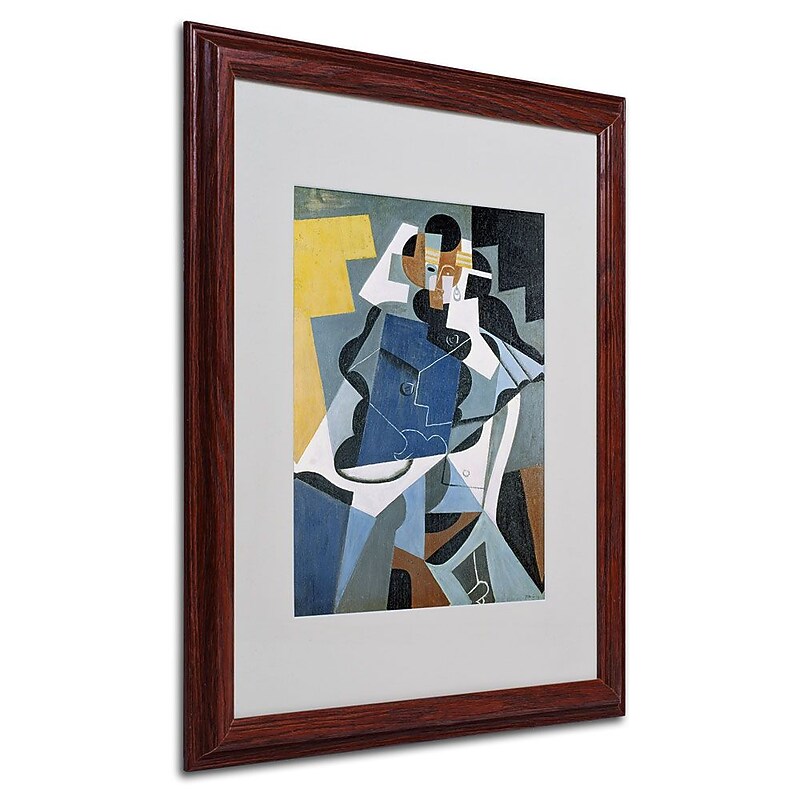 Trademark Fine Art 'Figure of a Woman' 16" x 20" Wood Frame Art image 1