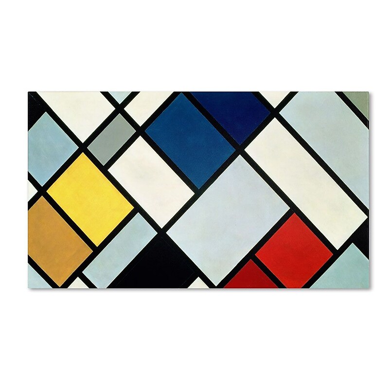 Trademark Fine Art 'Abstract IV' 18" x 32" Canvas Art image 1