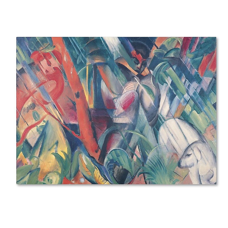 Trademark Fine Art 'In the Rain' 14" x 19" Canvas Art image 1