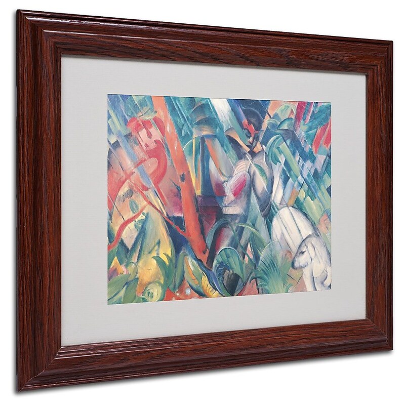 Trademark Fine Art 'In the Rain' 11" x 14" Wood Frame Art image 1