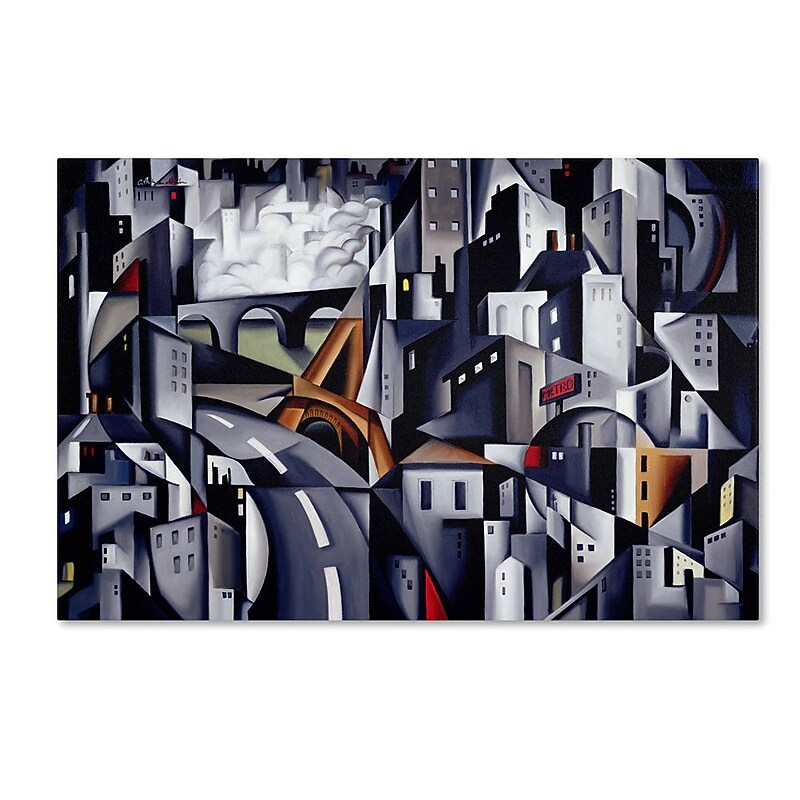 Trademark Fine Art 'La Rive Gauche' 22" x 32" Canvas Art image 1