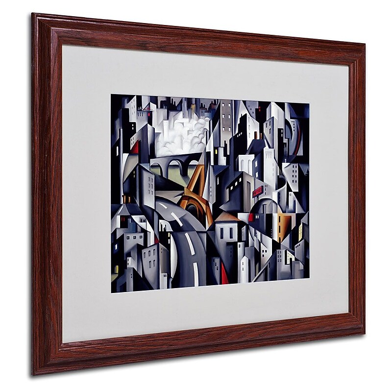 Trademark Fine Art 'La Rive Gauche' 16" x 20" Wood Frame Art image 1
