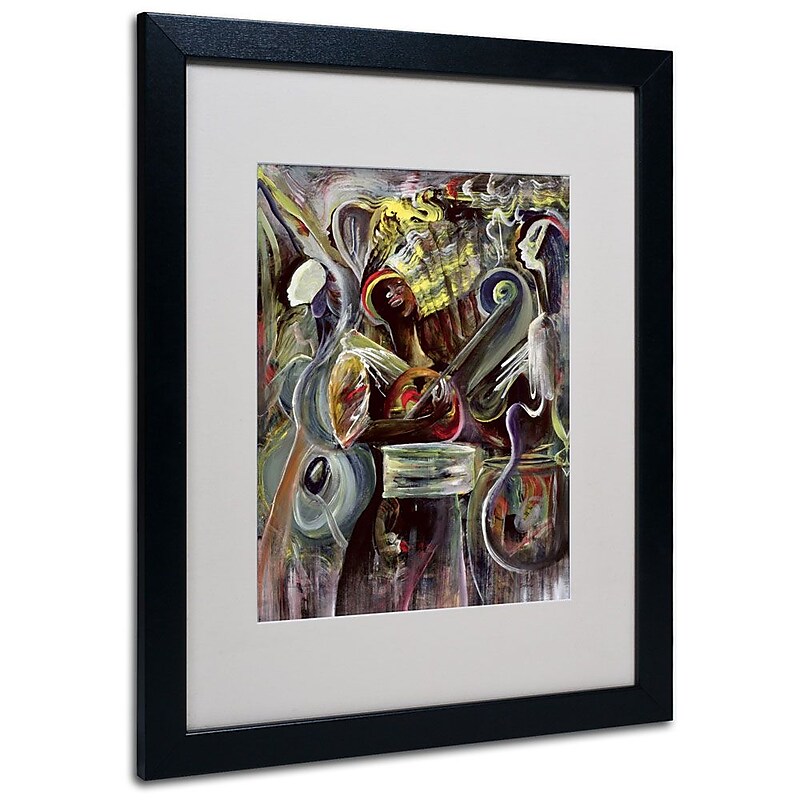 Trademark Fine Art 'Pearl Jam' 16" x 20" Black Frame Art image 1