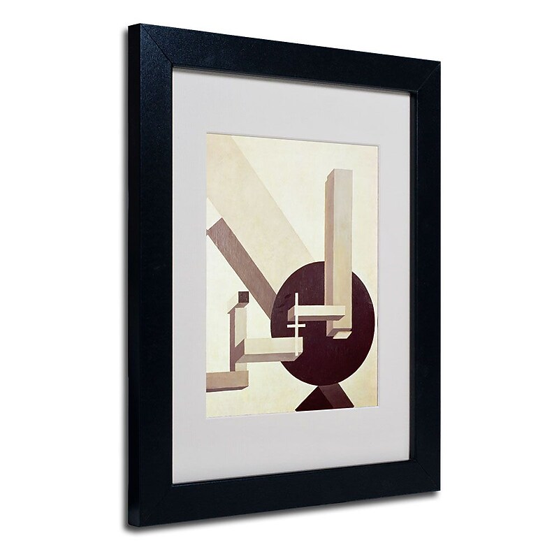 Trademark Fine Art 'Proun 10' 11" x 14" Black Frame Art image 1