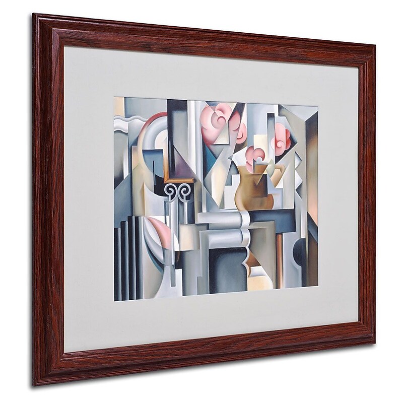 Trademark Fine Art 'Still Life With Brown Jug' 16" x 20" Wood Frame Art image 1